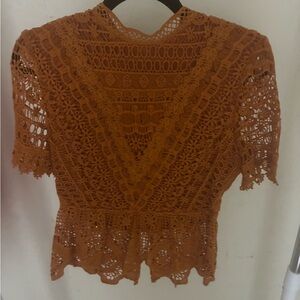 Elegant Lace Crochet Top